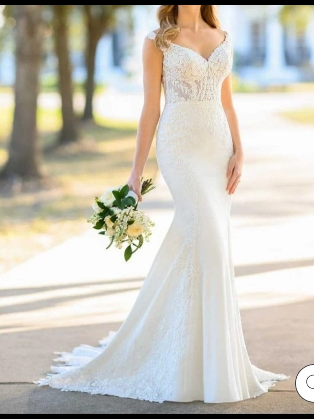 Martina Liana Ml1294 Ivory Lace Mermaid Gown Size 14 Nwot